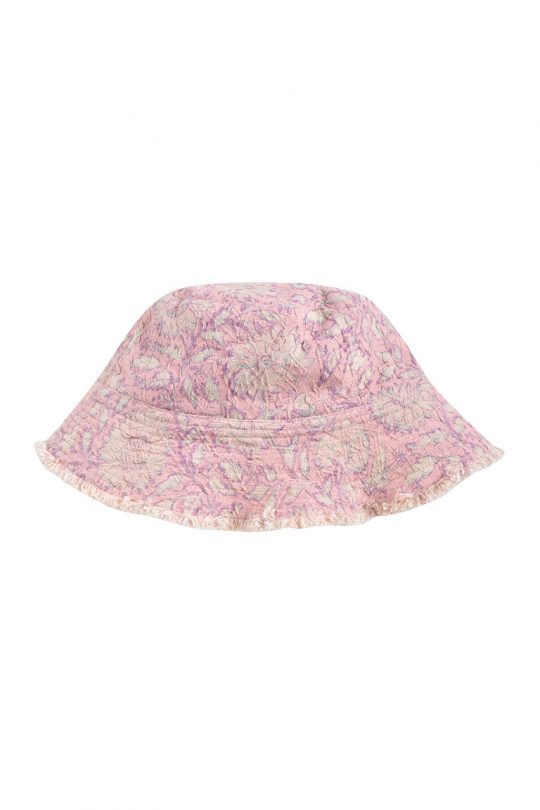 SUN HAT LAJIK PINK DAISY CREAM