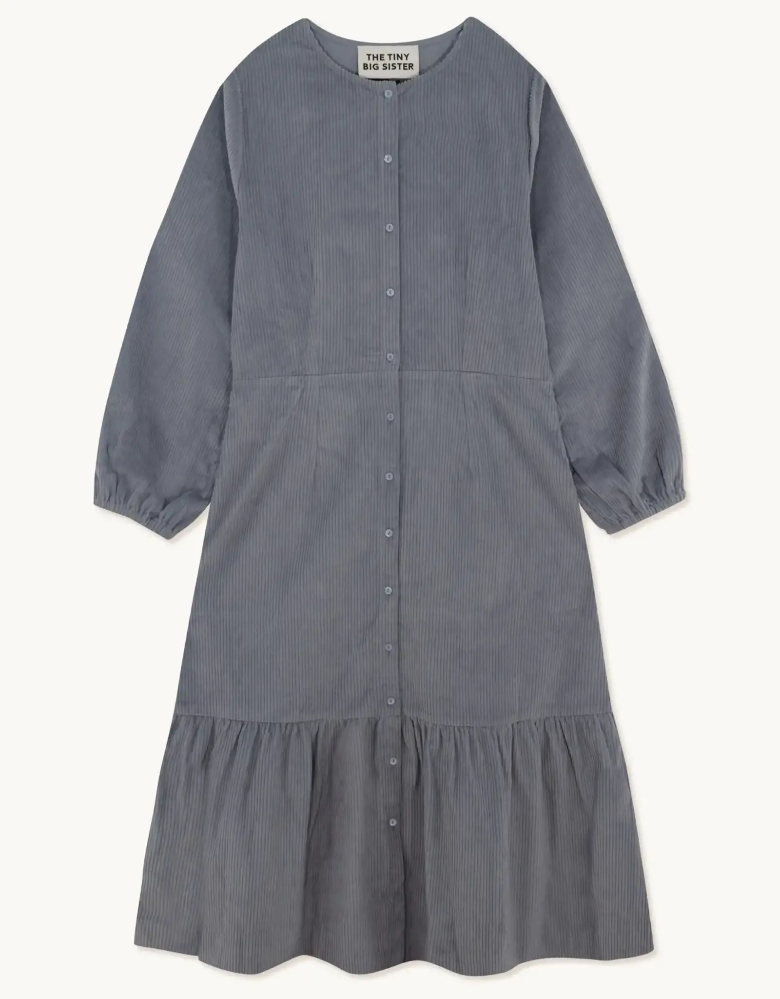 the-tiny-big-sister-jurk-midi-corduroy-dark-grey-t MIDI CORDUROY DRESS - Image 1